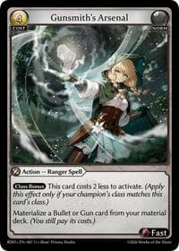 Gunsmith's Arsenal - Radiant Origins - Grand Archive TCG card