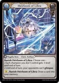 Heirloom of Libra - Radiant Origins - Grand Archive TCG card