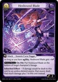 Hexbound Blade - Radiant Origins - Grand Archive TCG card