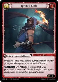 Ignited Stab - Radiant Origins - Grand Archive TCG card