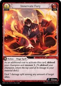Innervate Fury - Radiant Origins - Grand Archive TCG card