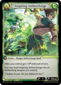 Inspiring Aethercharge - Radiant Origins - Grand Archive TCG card