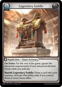 Legendary Saddle - Radiant Origins - Grand Archive TCG card