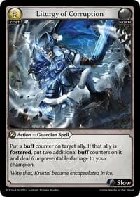 Liturgy of Corruption - Radiant Origins - Grand Archive TCG card
