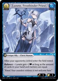 Lunete, Frostbinder Priest - Radiant Origins - Grand Archive TCG card