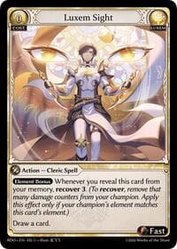 Luxem Sight - Radiant Origins - Grand Archive TCG card