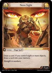 Neos Sight - Radiant Origins - Grand Archive TCG card