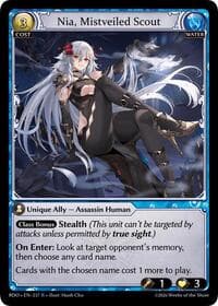 Nia, Mistveiled Scout - Radiant Origins - Grand Archive TCG card