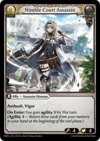 Nimble Court Assassin - Radiant Origins - Grand Archive TCG card
