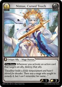 Nimue, Cursed Touch - Radiant Origins - Grand Archive TCG card