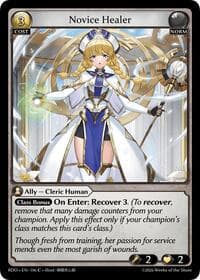 Novice Healer - Radiant Origins - Grand Archive TCG card