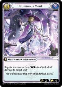 Numinous Monk - Radiant Origins - Grand Archive TCG card