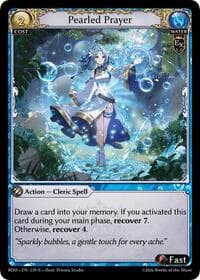 Pearled Prayer - Radiant Origins - Grand Archive TCG card