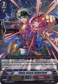 Chain-attack Sutherland - BT02: Onslaught of Dragon Souls - Cardfight Vanguard card