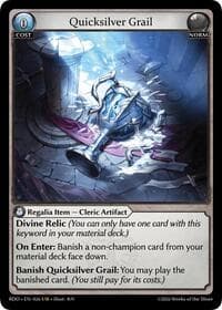 Quicksilver Grail - Radiant Origins - Grand Archive TCG card