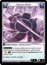 Quietus Blade - Radiant Origins - Grand Archive TCG card