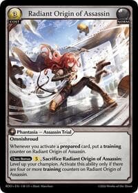 Radiant Origin of Assassin - Radiant Origins - Grand Archive TCG card