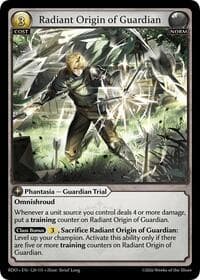 Radiant Origin of Guardian - Radiant Origins - Grand Archive TCG card
