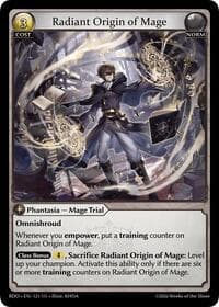 Radiant Origin of Mage - Radiant Origins - Grand Archive TCG card