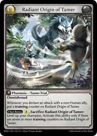 Radiant Origin of Tamer - Radiant Origins - Grand Archive TCG card