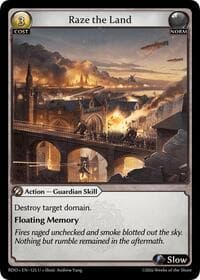 Raze the Land - Radiant Origins - Grand Archive TCG card