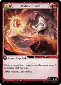 Reduce to Ash - Radiant Origins - Grand Archive TCG card