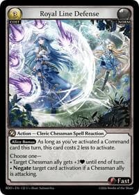 Royal Line Defense - Radiant Origins - Grand Archive TCG card