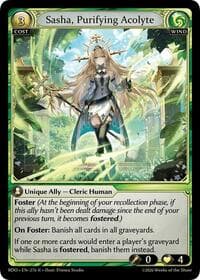 Sasha, Purifying Acolyte - Radiant Origins - Grand Archive TCG card