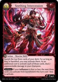 Seething Intercession - Radiant Origins - Grand Archive TCG card