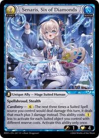 Senaris, Six of Diamonds - Radiant Origins - Grand Archive TCG card
