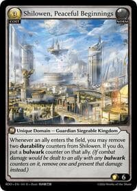 Shilowen, Peaceful Beginnings - Radiant Origins - Grand Archive TCG card