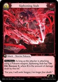 Siphoning Stab - Radiant Origins - Grand Archive TCG card