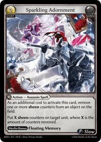 Sparkling Adornment - Radiant Origins - Grand Archive TCG card