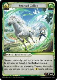 Spurred Gallop - Radiant Origins - Grand Archive TCG card