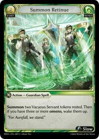 Summon Retinue - Radiant Origins - Grand Archive TCG card