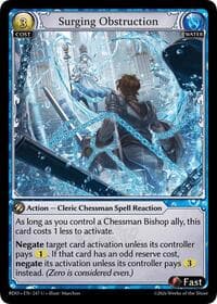 Surging Obstruction - Radiant Origins - Grand Archive TCG card