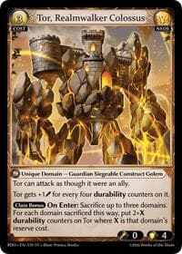 Tor, Realmwalker Colossus - Radiant Origins - Grand Archive TCG card