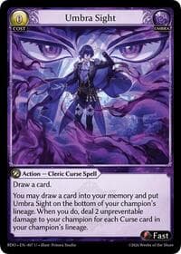 Umbra Sight - Radiant Origins - Grand Archive TCG card