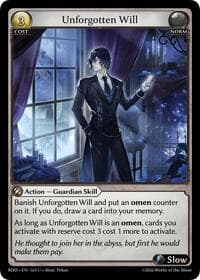 Unforgotten Will - Radiant Origins - Grand Archive TCG card