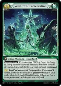 Verdure of Preservation - Radiant Origins - Grand Archive TCG card