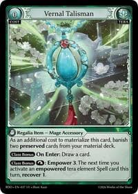 Vernal Talisman - Radiant Origins - Grand Archive TCG card