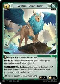 Vertus, Gaia's Roar - Radiant Origins - Grand Archive TCG card