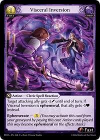 Visceral Inversion - Radiant Origins - Grand Archive TCG card