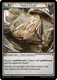 Void's Cloak - Radiant Origins - Grand Archive TCG card