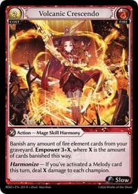 Volcanic Crescendo - Radiant Origins - Grand Archive TCG card