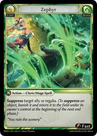 Zephyr - Radiant Origins - Grand Archive TCG card