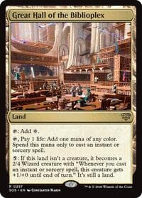 Great Hall of the Biblioplex - Secrets of Strixhaven - Magic: The Gathering card