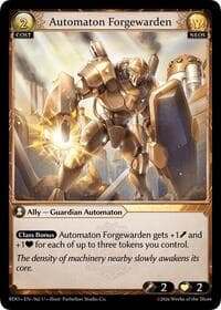 Automaton Forgewarden (Curio Foil) - Radiant Origins - Grand Archive TCG card