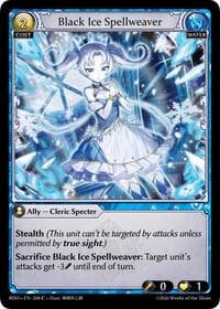 Black Ice Spellweaver (Curio Foil) - Radiant Origins - Grand Archive TCG card