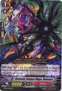 Demonic Dragon Mage, Kimnara - BT02: Onslaught of Dragon Souls - Cardfight Vanguard card